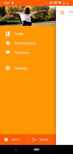 Android application Body Language Dictionary screenshort