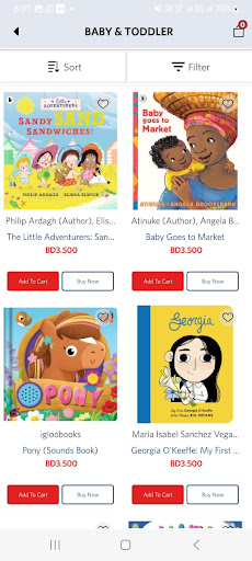 Android application Book Mart screenshort
