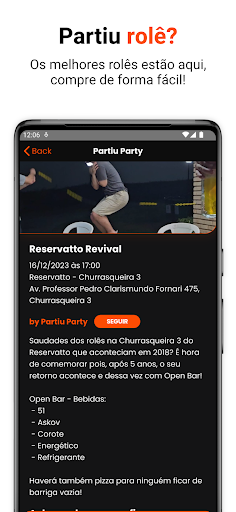 Partiu.Party Screen 3