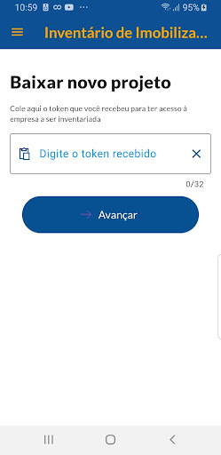 Android application Inventário de Imobilizado screenshort
