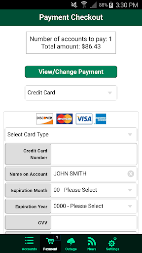 SREC Bill Pay Screen 3