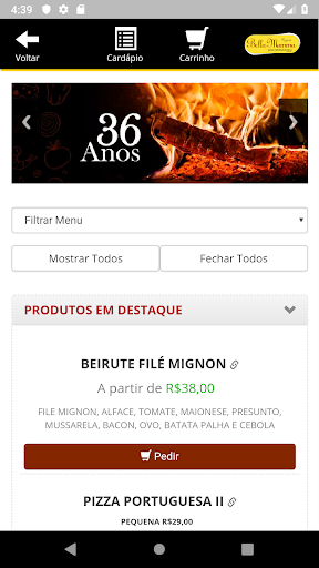 Pizzaria Bella Mamma Screen 2