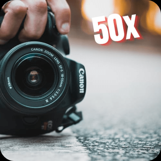 50x Zoom Camera Ultra HD logo