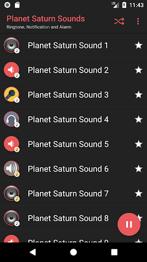 Planet Saturn sounds Screen 2