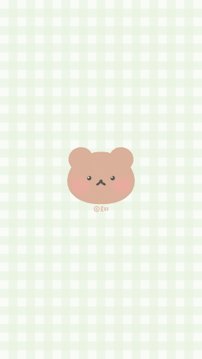Android application 카카오톡 테마 - 체크 곰돌이 그린 테마 screenshort