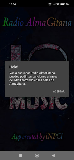 Radio AlmaGitana Screen 2