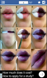 Lipstick Makeup - Step by Step