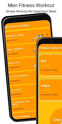 Android application FitSaver-Daily Fitness Workout screenshort