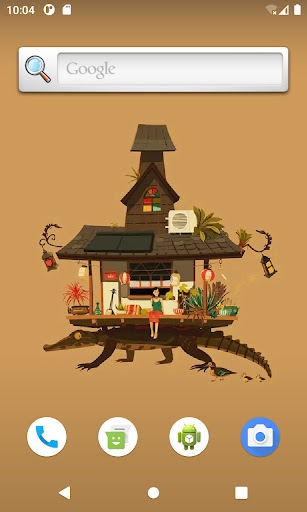 Android application Crocodile House Live Wallpaper screenshort