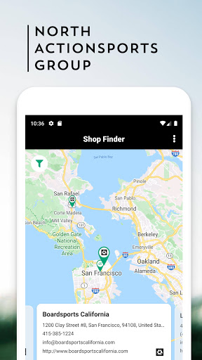 Android application NAG Shop Finder screenshort