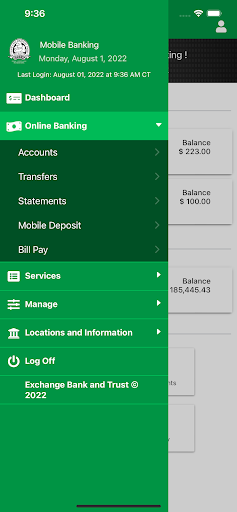 EZ Mobile Banking Screen 2
