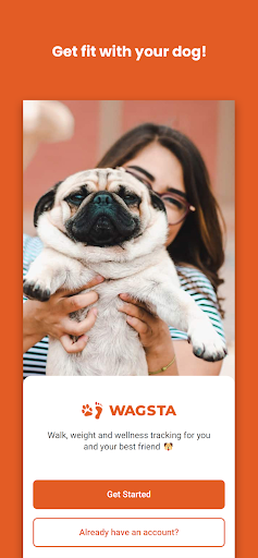 Android application WAGSTA Walks, Weight, Wellness screenshort