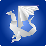 Easy step by step origami icon