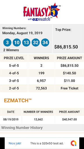 FL Lottery Results Screen 3