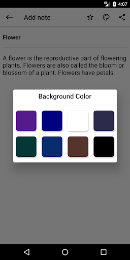 Android application Foxy Note screenshort