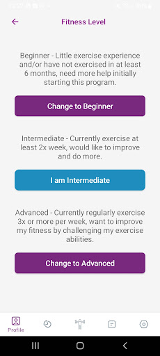 Fit PACE Screen 3