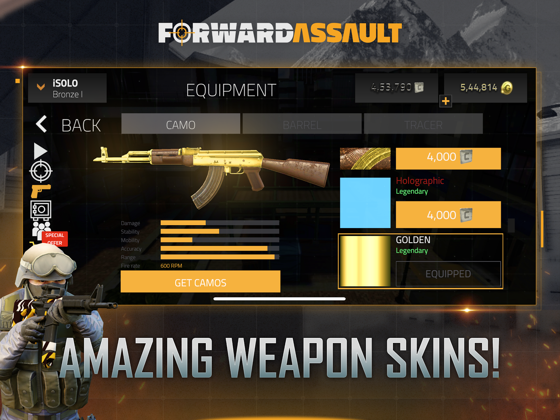 Hình ảnh Forward Assault Hack Unlocked All Skins