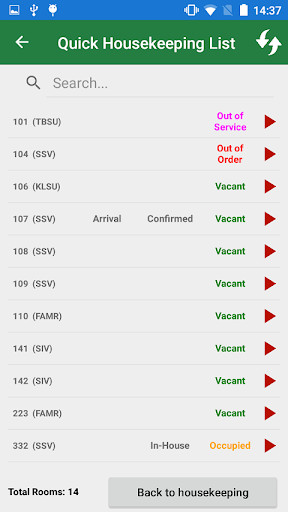 Theova HotelWare Housekeeping