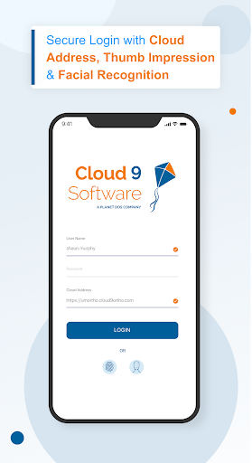 Android application Cloud 9 Mobile screenshort