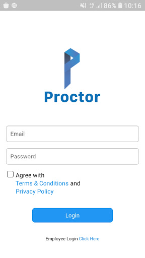 Android application Proctor screenshort