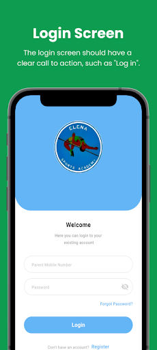 Android application Elena Sports screenshort