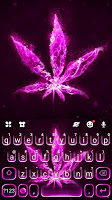 screenshot of Pink Smokey Weed Keyboard Them