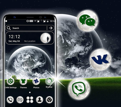 Android application Moon Night Launcher Theme screenshort
