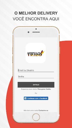 Android application Sabores da Tribo screenshort
