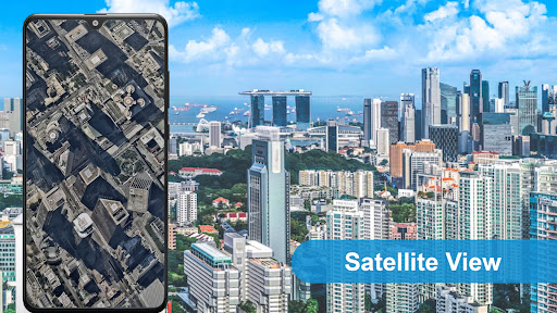Android application Live Satellite & Parking Maps screenshort