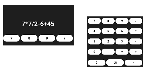 Android application CalcuTracho screenshort