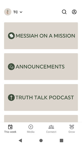 Android application Truth Church of Calgary screenshort
