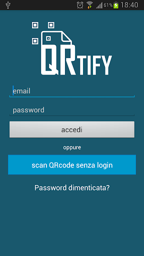 Android application QRtify screenshort