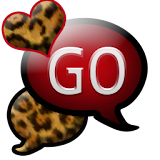 GO SMS THEME/RedLeopard icon