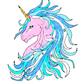 Unicorn Glitter Coloring icon