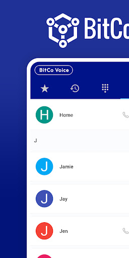 Android application BitCo Softphone screenshort