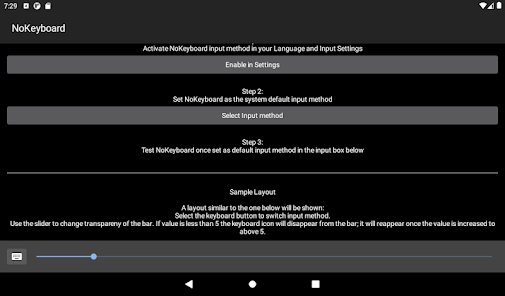 Captura 11 No Keyboard: Hideable keyboard android