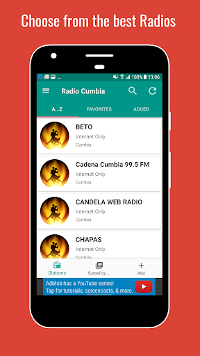 Android application Radio Cumbia Worldwide screenshort