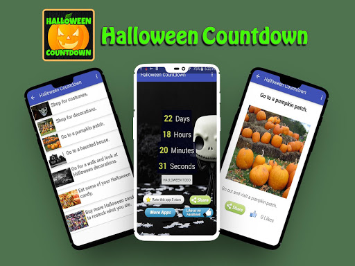 Android application Halloween Countdown screenshort