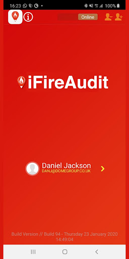 Android application iFireAudit™ screenshort