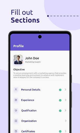 CV Maker | Resume Builder Screen 3