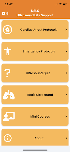Android application USLS - Ultrasound Life Support screenshort