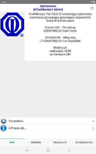Android application Optimistman screenshort