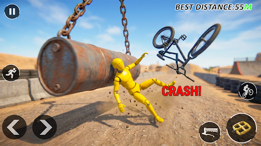 Ragdoll BMX Bone Crash Rush 3D screenshot