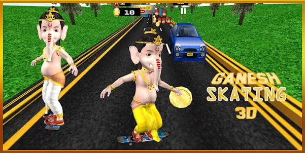 Ganesh Skating 3D