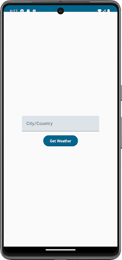 Android application MYJ Weather screenshort