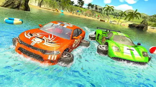 GT Car Race Game -Water Surfer
