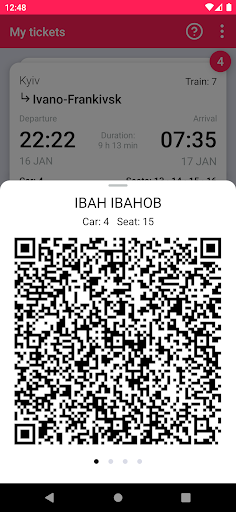 UZ Tickets Screen 2