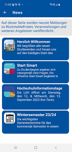 Studienstart LUH Screen 3