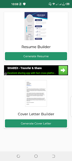 Online CV Maker Screen 2
