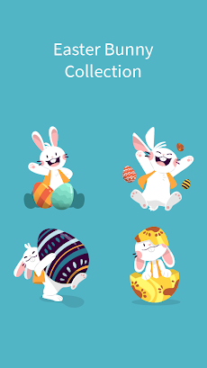 Adorable Happy Easter Stickersのおすすめ画像2